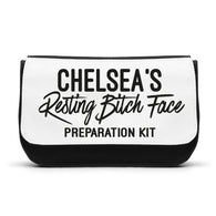 Personalised Resting Bitch Face Preparation Kit Makeup Bag